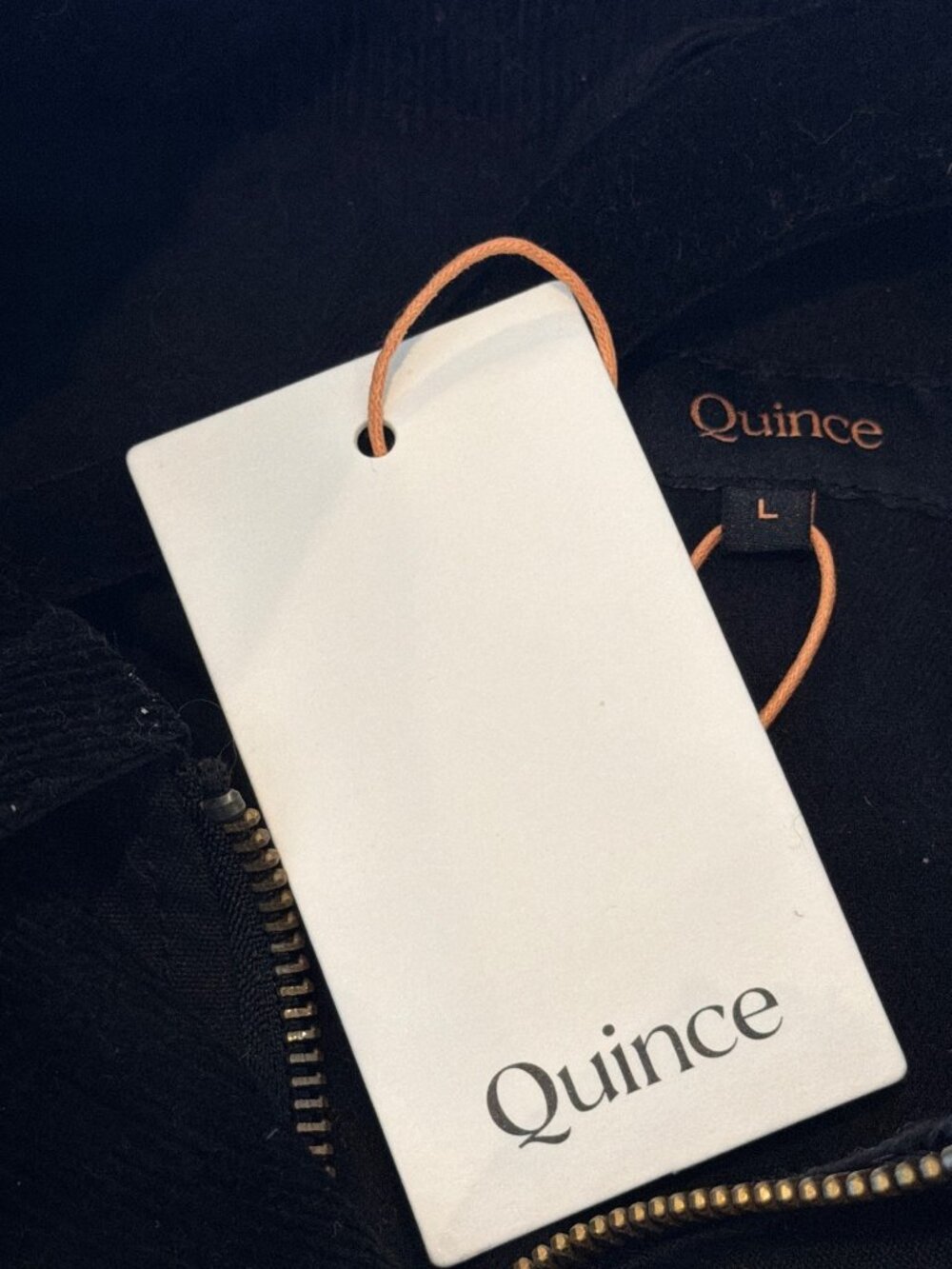 Quince Women's Organic Waxed Cotton Cropped Barn Jacket Black Size L NWT - Picture 6 of 8